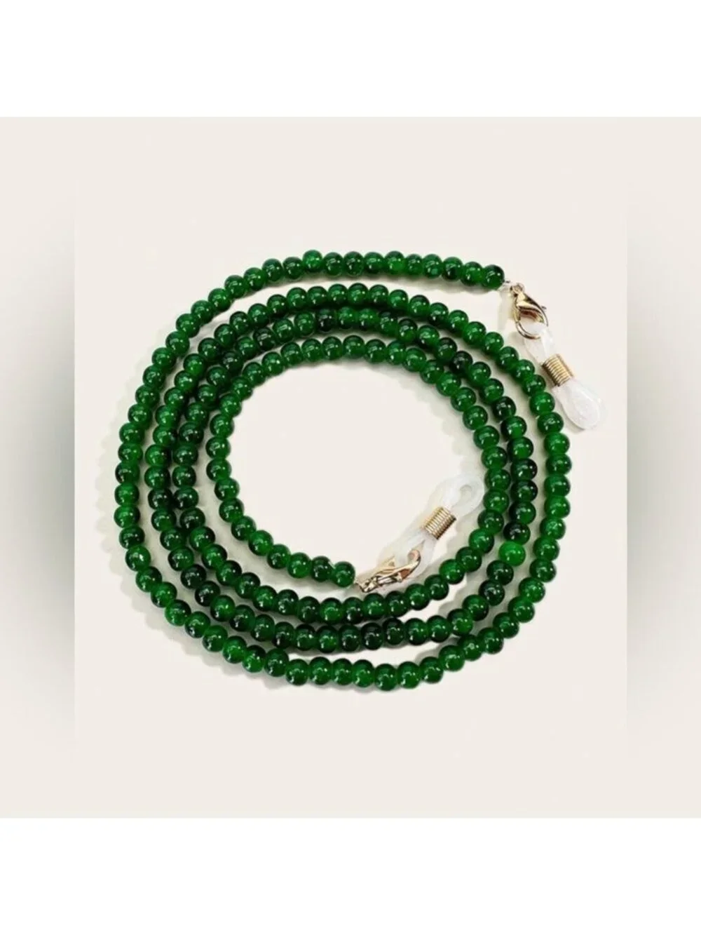 Green Beaded Sunglasses Chain Q8